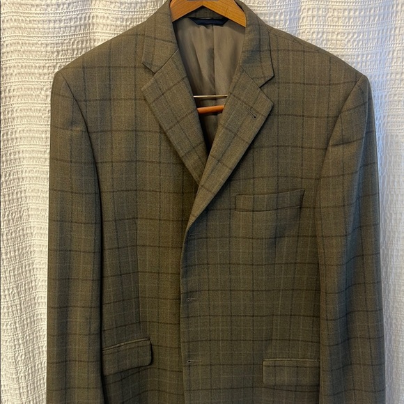 Vintage Burberry men’s plaid blazer size 42R